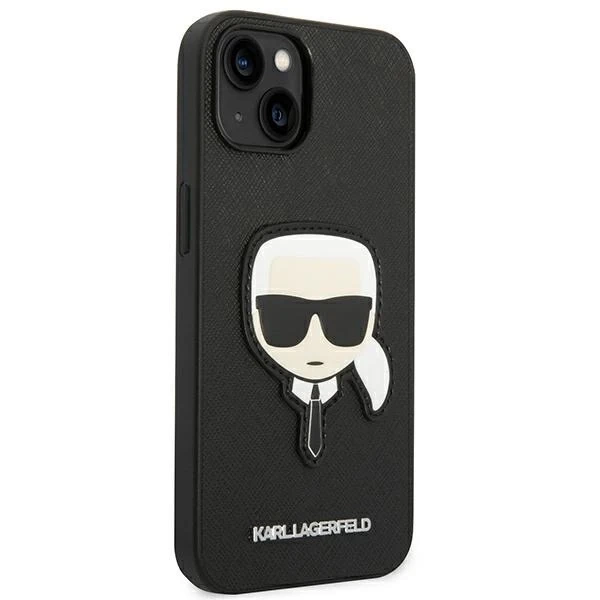 Etui Karl Lagerfeld KLHCP14MSAPKHK для iPhone 14 Plus 6,7" hardcase Saffiano Karl`s Head Patch